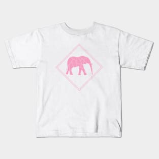 Pink Elephant Kids T-Shirt